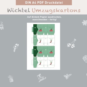 Elf Moving Boxes PDF for Printing (Instant Download PDF)