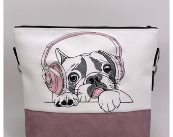 Sac à main Milow Sac à bandoulière Sac à bandoulière Français Bulldog avec casque