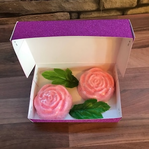 Rose bath bomb gift set