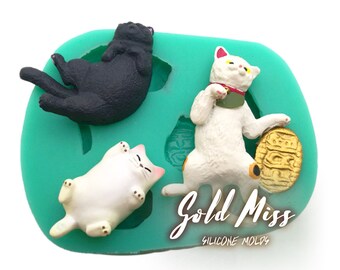 cat mold etsy