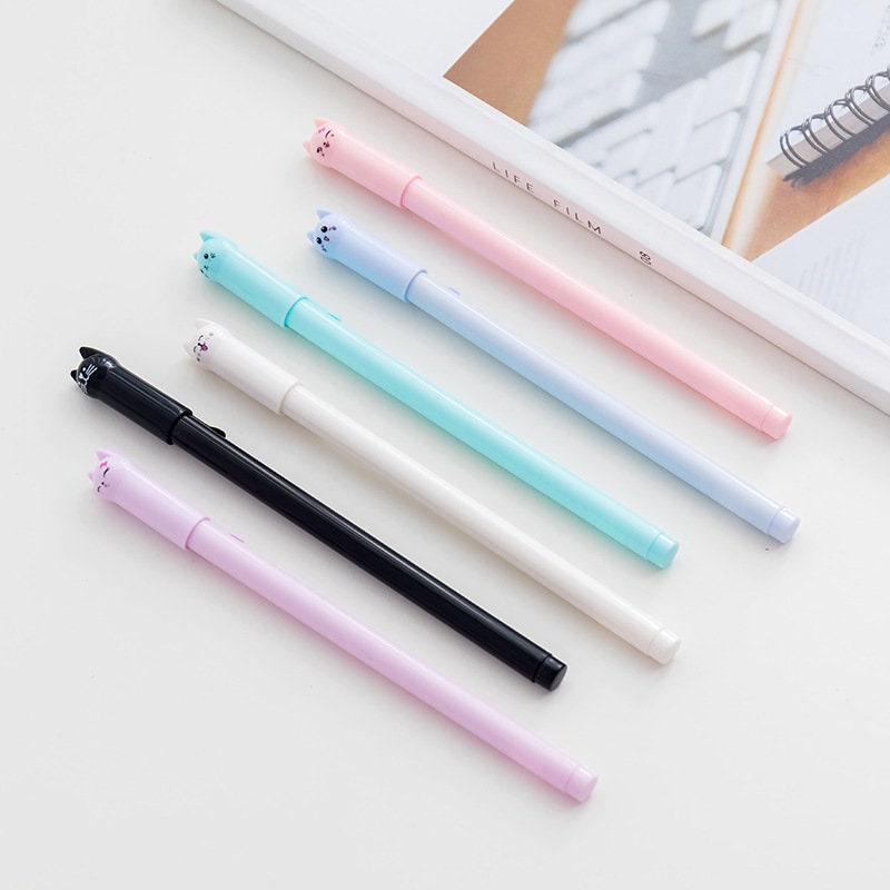Kawaii Cat Ballpoint Pen Cute Cat Pen Writing Pen Cute Etsy