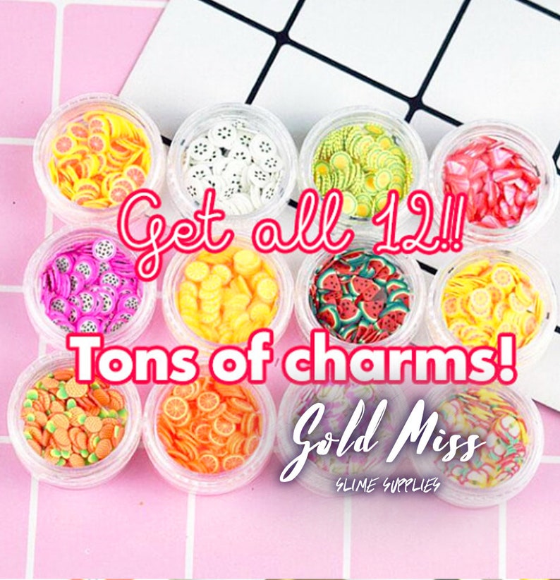 Slime Charms Free Shipping Food Decorations / Cheap Slime Etsy