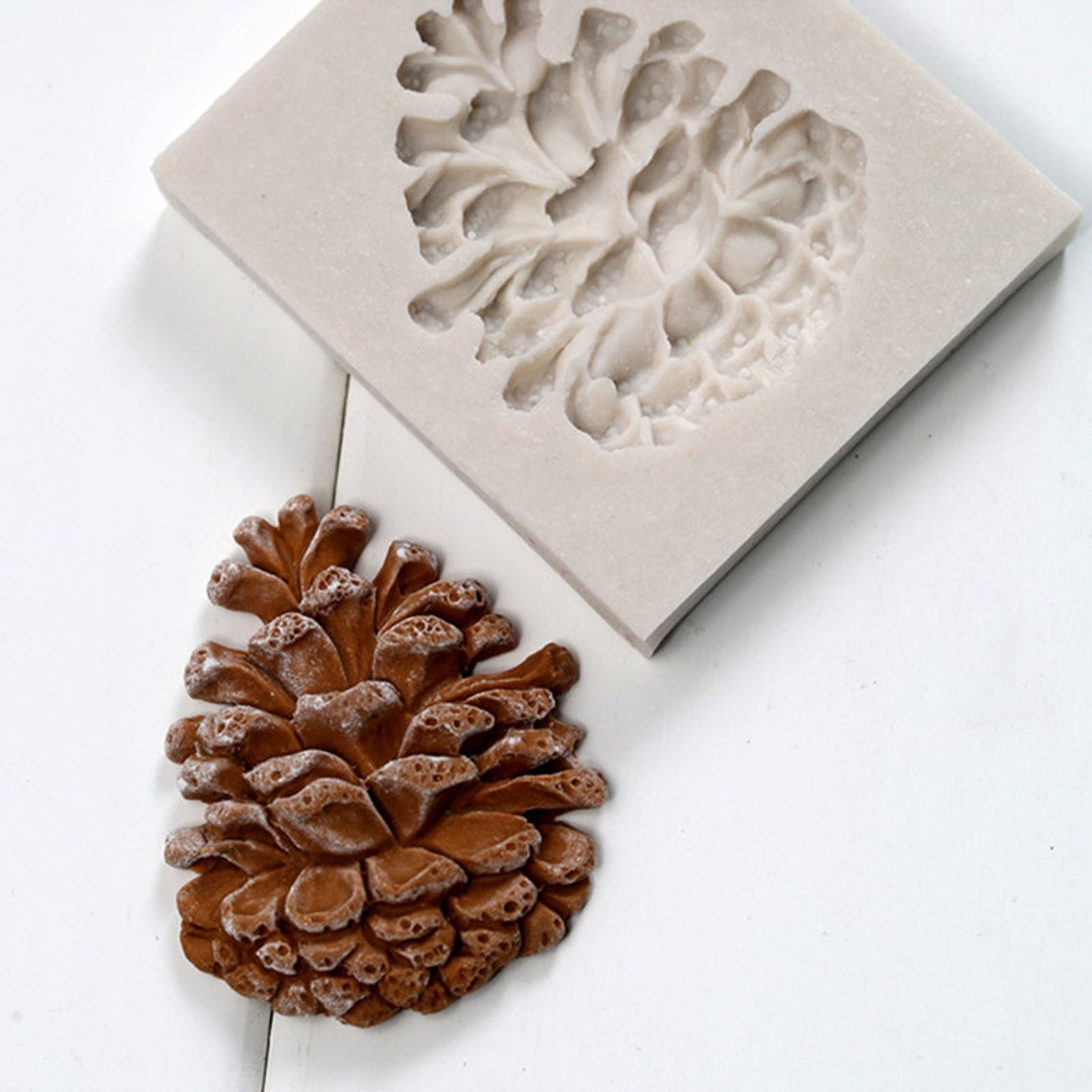 Silicone Pine Cone Mold Fondant Cake Mold Fall Birthday Cake Etsy