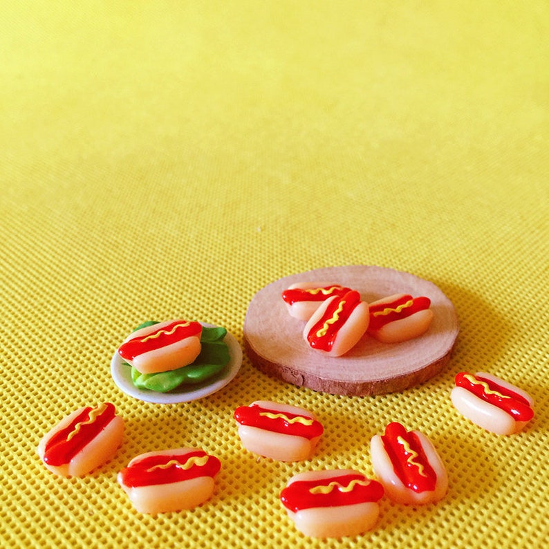 Hot Dog Charms Fast Food Slime Cute Hot Dogs Picnic Charms Etsy