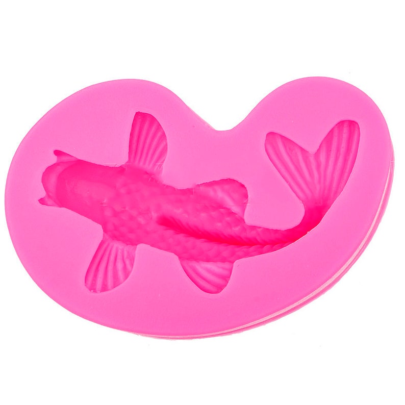 Koi Fish Mold Marine Life Cake Decoration Sugarcraft Mold Etsy
