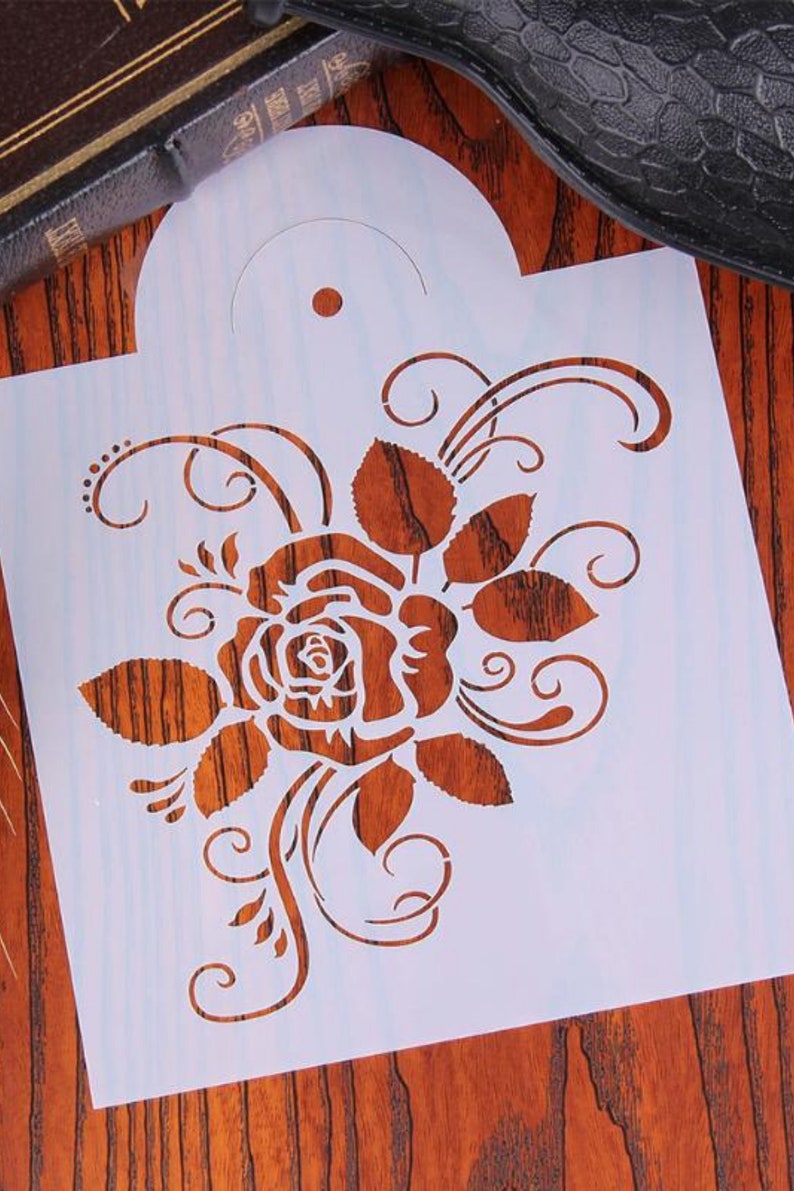 Reusable Rose Stencils Floral Cake Stencils Cake Decorating Etsy