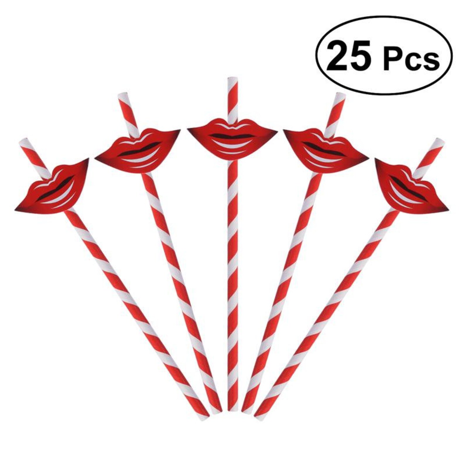 Red Lip Straws Party Straws Favors Bachelorette Party Bridal Etsy