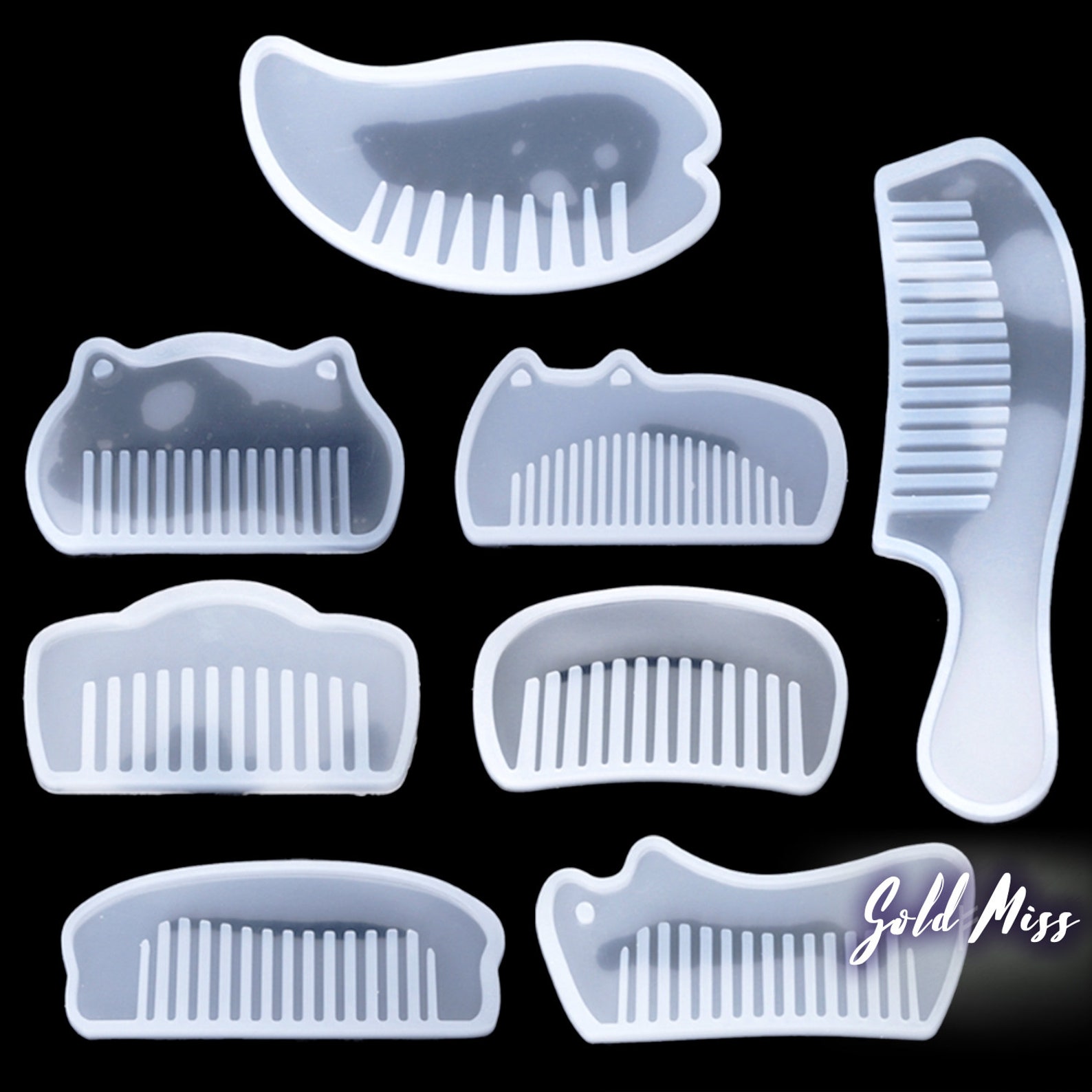 Hair Comb Silicone Mold For Resin DIY Comb Mold Epoxy Resin Etsy