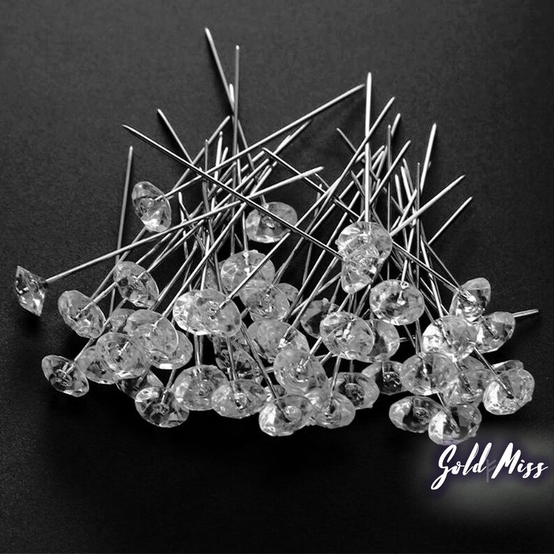 Straight Quilting Pins Sewing Needles Glass Headed Silk Pins Etsy