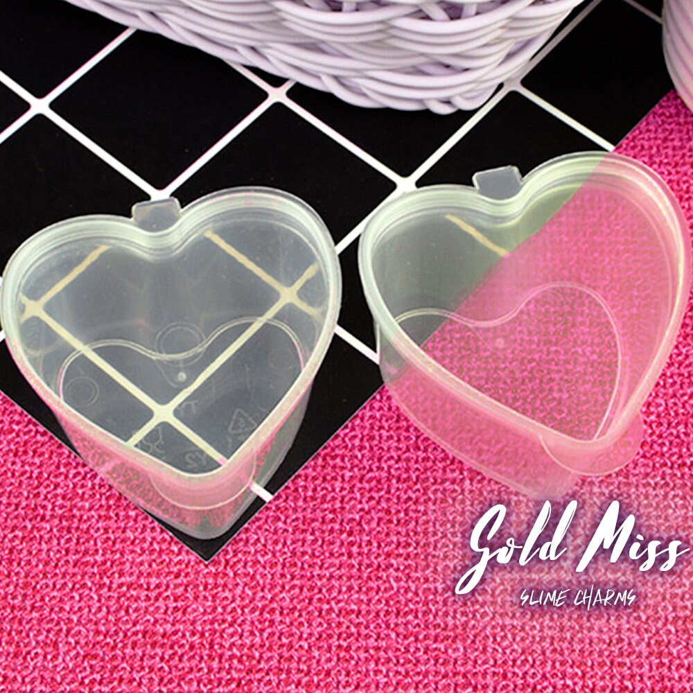 10 Heart Slime Containers 50ml Containers Etsy Seller Supplies Etsy
