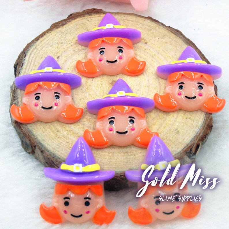 Magical Girl Charms Witch Charms Purple Witch Hat Slime Glossy Etsy