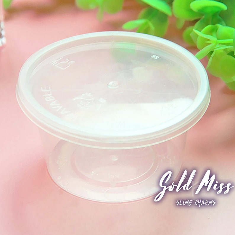 25 Slime Containers 100ml Plastic Supplies Image 0