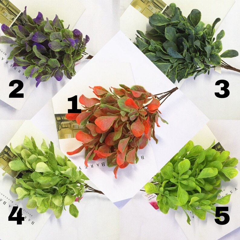 Realistic Fake Leaves Fake Plants Flower Arrangement Etsy