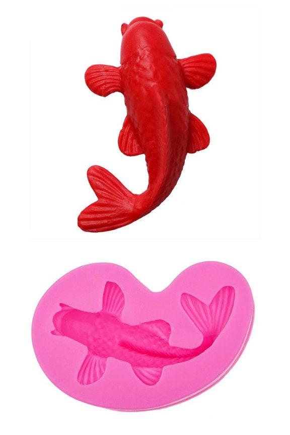 Koi Fish Mold Marine Life Cake Decoration Sugarcraft Mold Etsy