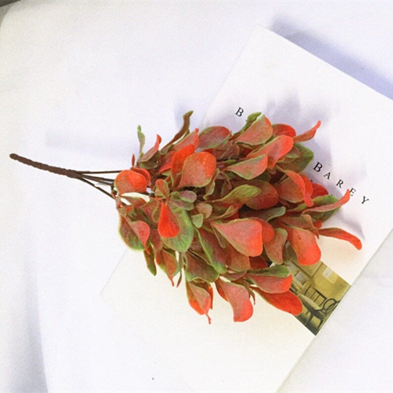 Realistic Fake Leaves Fake Plants Flower Arrangement Etsy