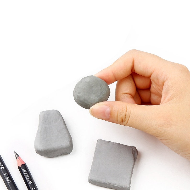 Moldable Eraser Kneaded Eraser Artist Tools Art School Soft Etsy