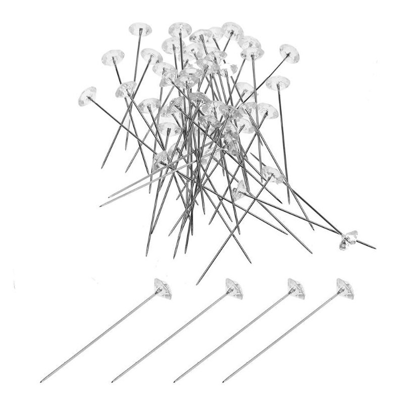 Straight Quilting Pins Sewing Needles Glass Headed Silk Pins Etsy