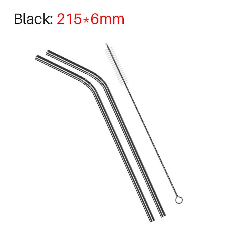 Stainless Steel Straws Steel Drinking Straw Reusable Eco Etsy