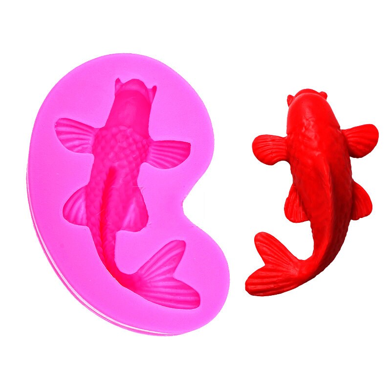 Koi Fish Mold Marine Life Cake Decoration Sugarcraft Mold Etsy