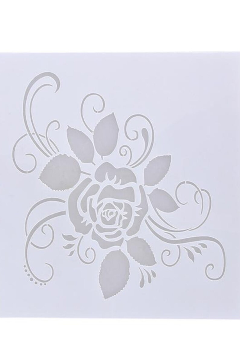 Reusable Rose Stencils Floral Cake Stencils Cake Decorating Etsy
