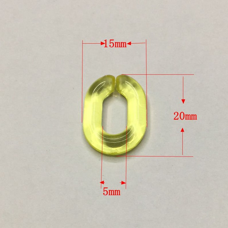 Acrylic Chain Links DIY Jewelry 60 Pieces DIY Earrings Kits Etsy