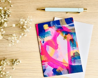 Valentine’s Day abstract heart card for partner, love heart design, anniversary card, engagement card, wedding card