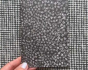 Black and white floral pattern card, blank on inside for your own message