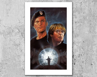 Stargate - Kurt Russell, James Spader. 11 x 17" print, kunst aan de muur