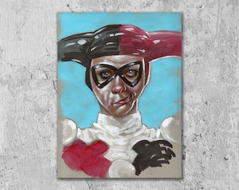 Harley Quinn, 9x12 Art Print