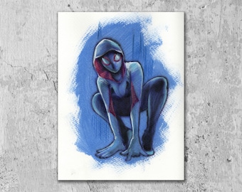 Spider Gwen, 9x12 Art Print