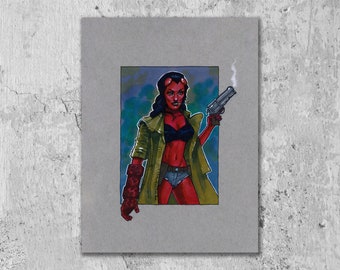 HellGirl, 9x12 Art Print