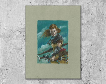 Aloy, Horizon Zero Dawn 9x12 Art Print