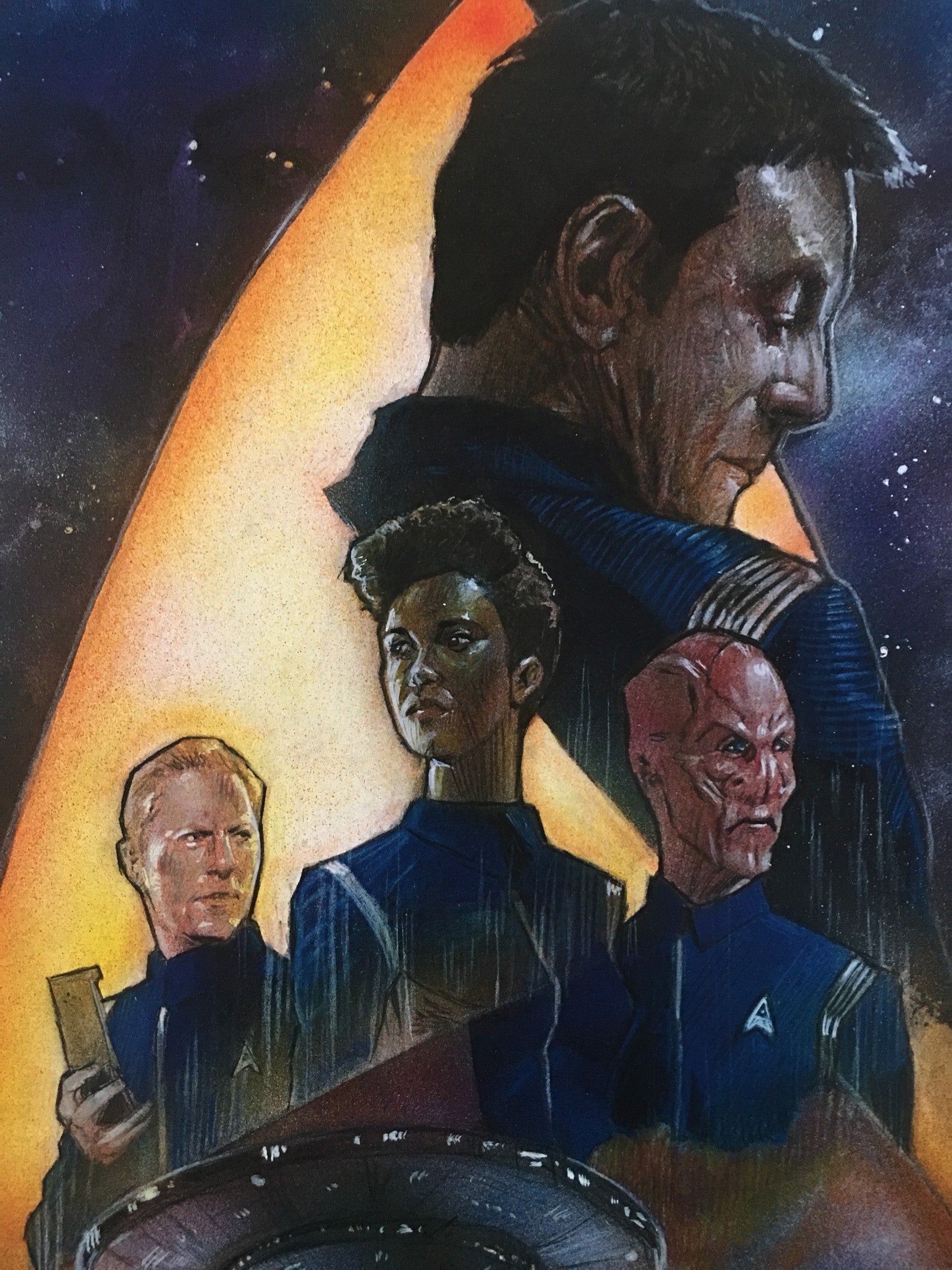 Star Trek Discovery Sci-Fi Art Print. 11 x 17 Fan Art | Etsy