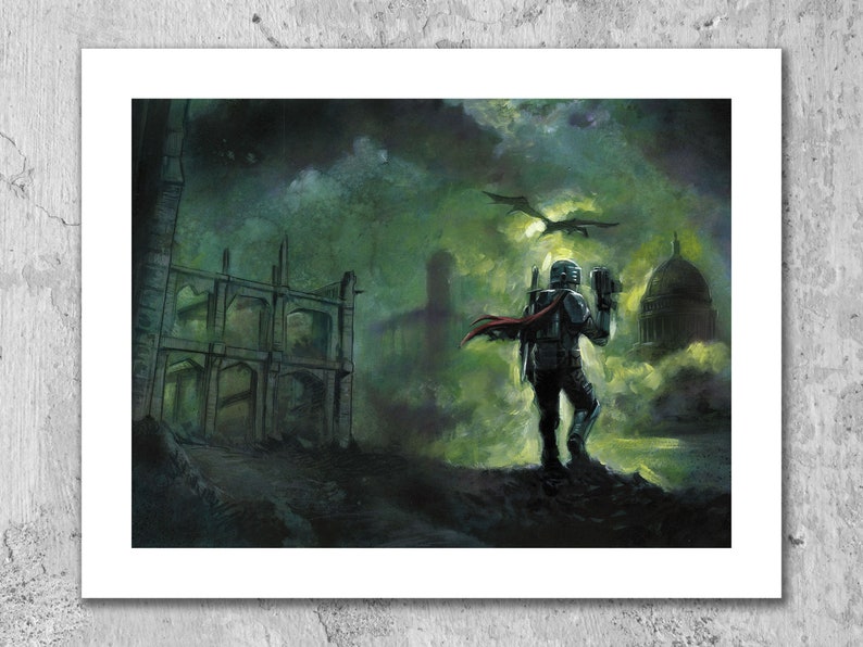 Castle Brave, Fantasy Art 14x11 Art Print image 1