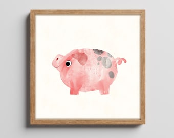 Cute Pig - Art Print