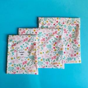 Floral pattern freezer bags