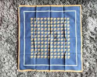 1 serviette vintage bleue