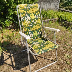 Green Vintage Folding Garden Chair Etsy