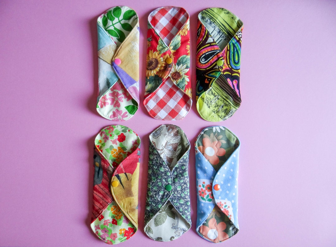 Washable Sanitary Napkins Random Patterns - Etsy