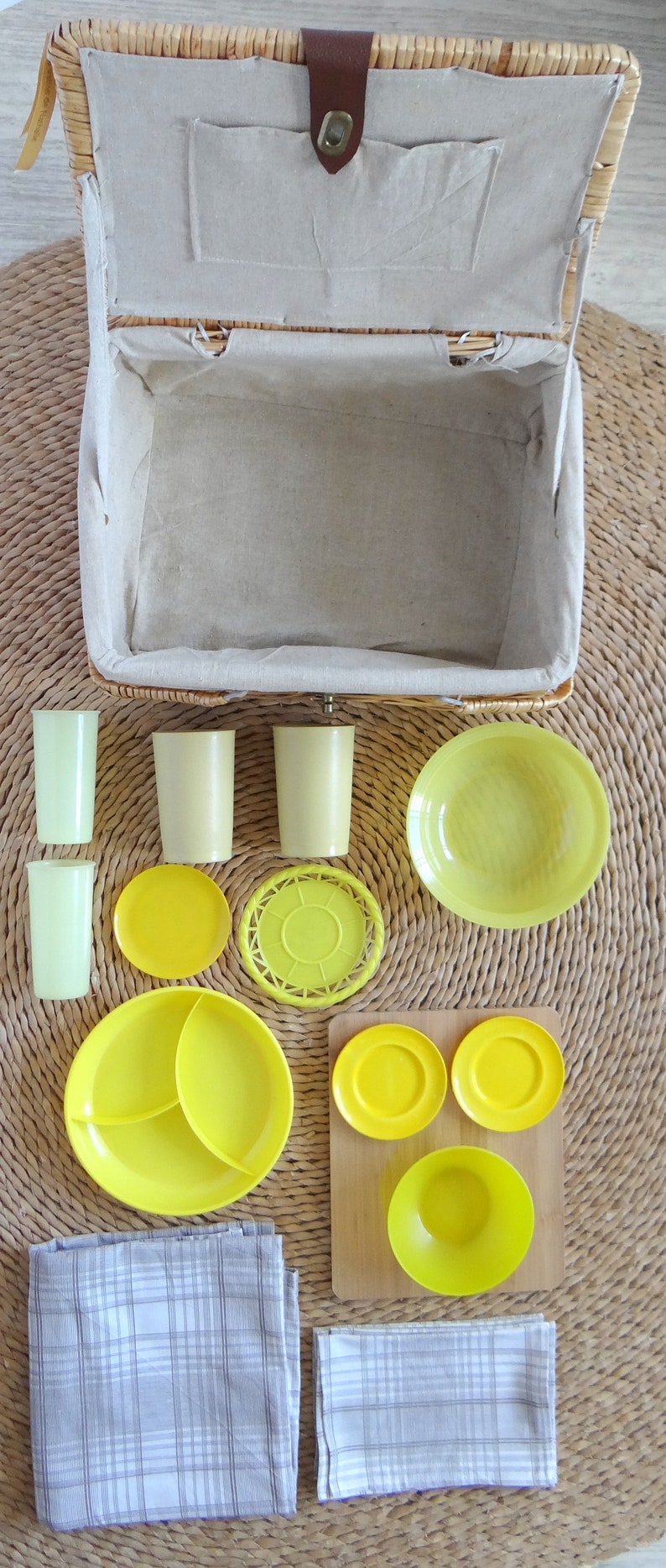 Vintage aperitif basket Gustave