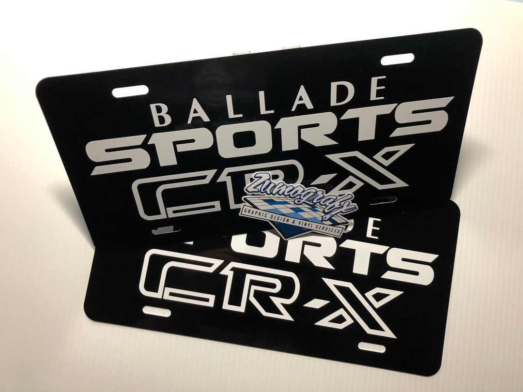 Ballade Sports CRX License Plates Etsy