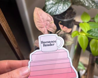 Romance Reader Book Stack Magnet - Bookish Gift