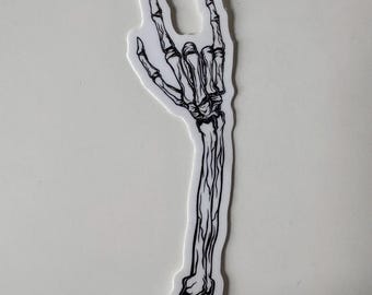 ASL I Love You Skeleton Sticker