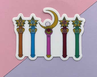 Sailor Moon Wands Sticker