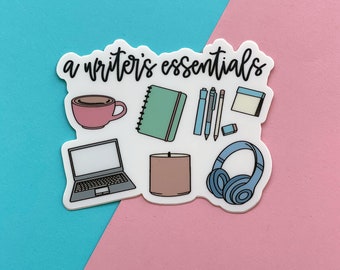 A Writer's Essentials Sticker - Aspiring Author