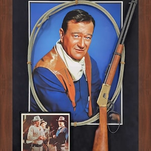 John Wayne - The Duke in El Dorado  | Shadow Box | Western Country Home Decor | American Cowboy