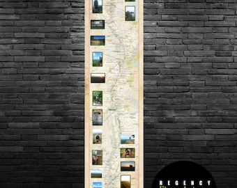 Large Appalachian Trail Map Push Pin AP Hiking Map Framed