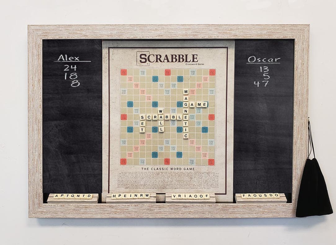 Wall Scrabble Game Magnetic 38 X 26 - Etsy