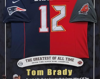 Football Jersey Brady Jersey Half And Half Half Buccaneers Half