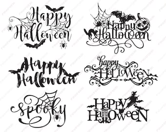 Halloween Fonts Svg/Eps/Png/Jpg/Cliparts,Printable, Silhouette and Cricut File !!!
